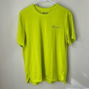 CHAMPION Short Sleeve Green Athletic Shirt